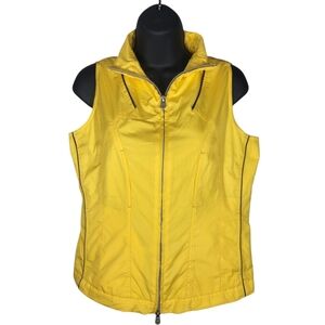 TAIL TECH PERFORMANCE WIND GOLF VEST JACKET TOP YELLOW BLACK WOMEN'S Small